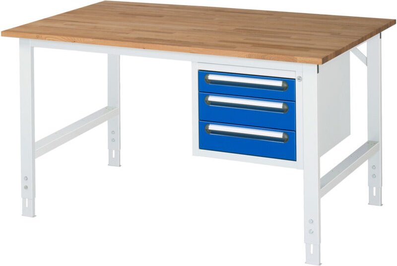 Rau Arbeitstisch Tom höhenverstellbar KM04, B1500xT1000xH760-1080mm, B-Platte-25mm