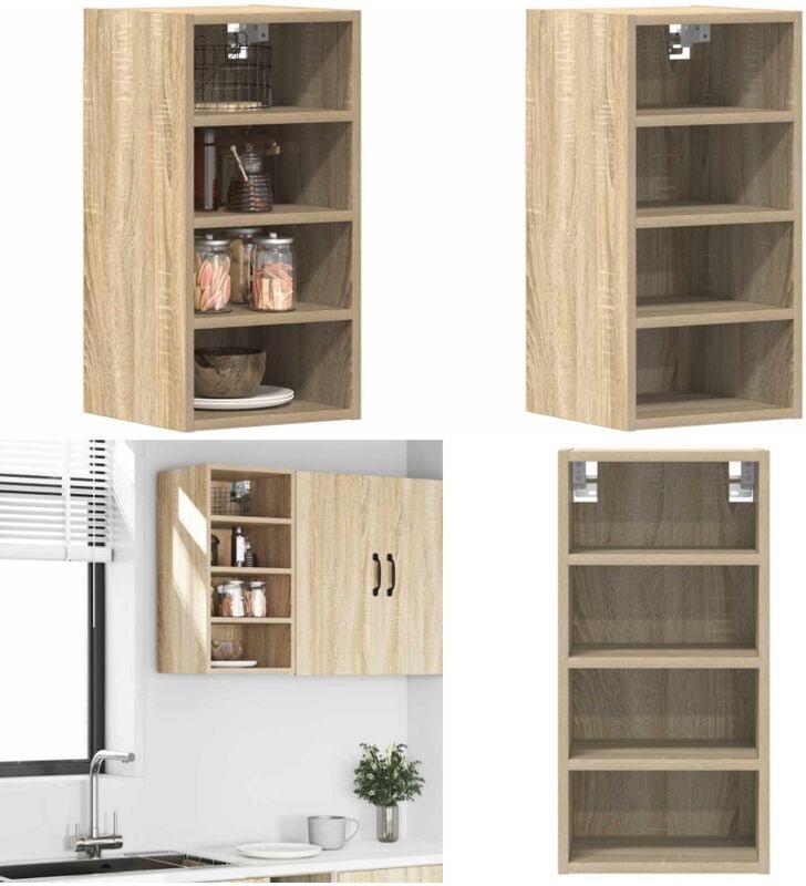 Hängeschrank Sonoma-Eiche 30x29,5x60 cm Holzwerkstoff - Vidaxl