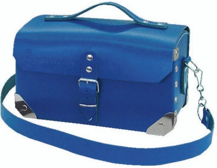 Blaue Handtasche Klempner Taschen cm.29x16x14
