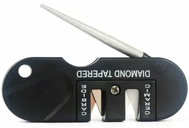 Rosemary - Messerschärfer, tragbarer Mini-Schärfer, Wolfram-WIG-Schärfer, faltbares Diamantschärfer-Werkzeug, gemischter...