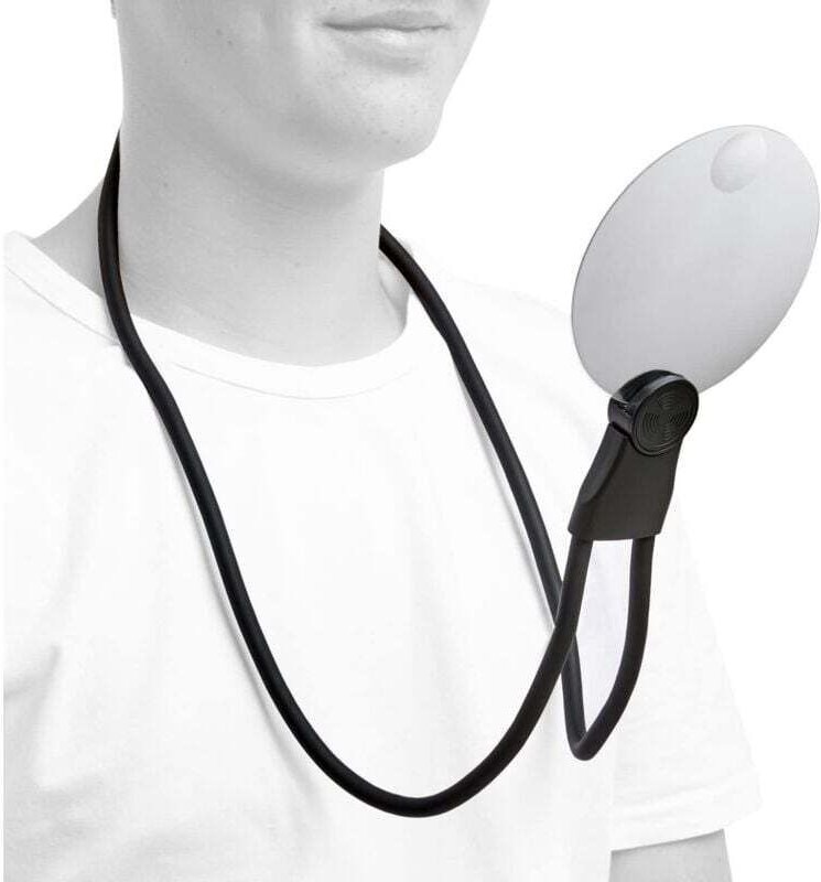 3 in 1 Lupe Halsbandlupe Freisprechlupe Standlupe Tischlupe 360x230x240 mm