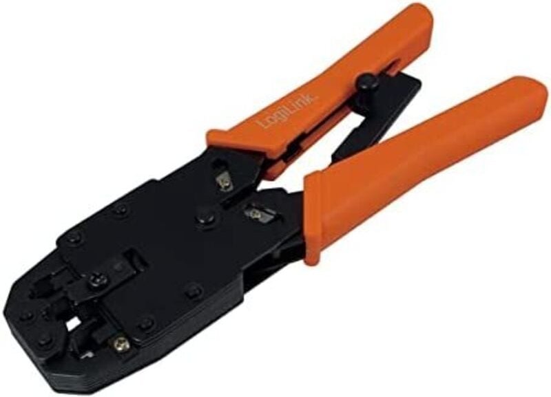 Logilink - Crimpzange, für 4/6/8-polige Modularstecker, Metallausführung