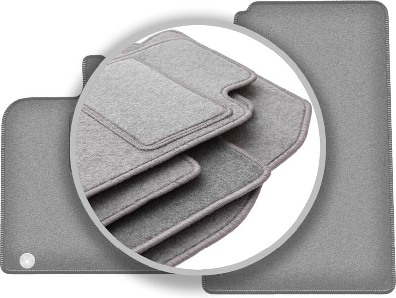 Graue Automatten für: Smart Fortwo II Fließheck (2007-2014)