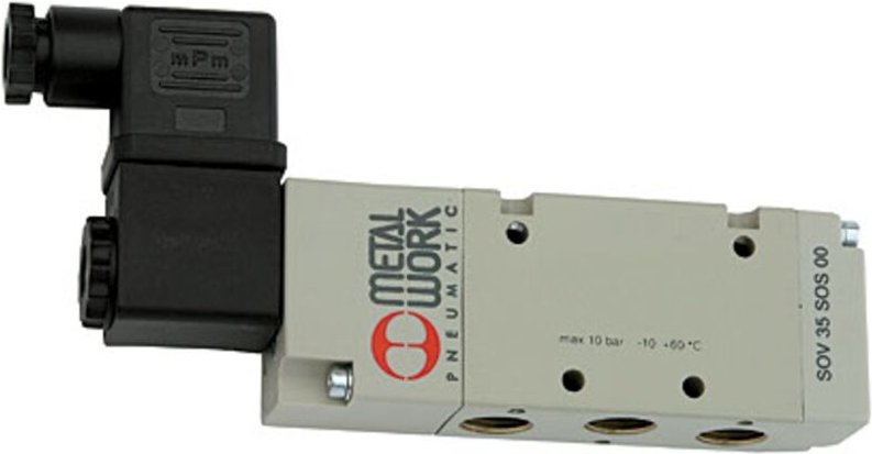 5/2-Wegeventil elektropneumat., monostabil, g 1/2, 230 v, 50 Hz - Riegler