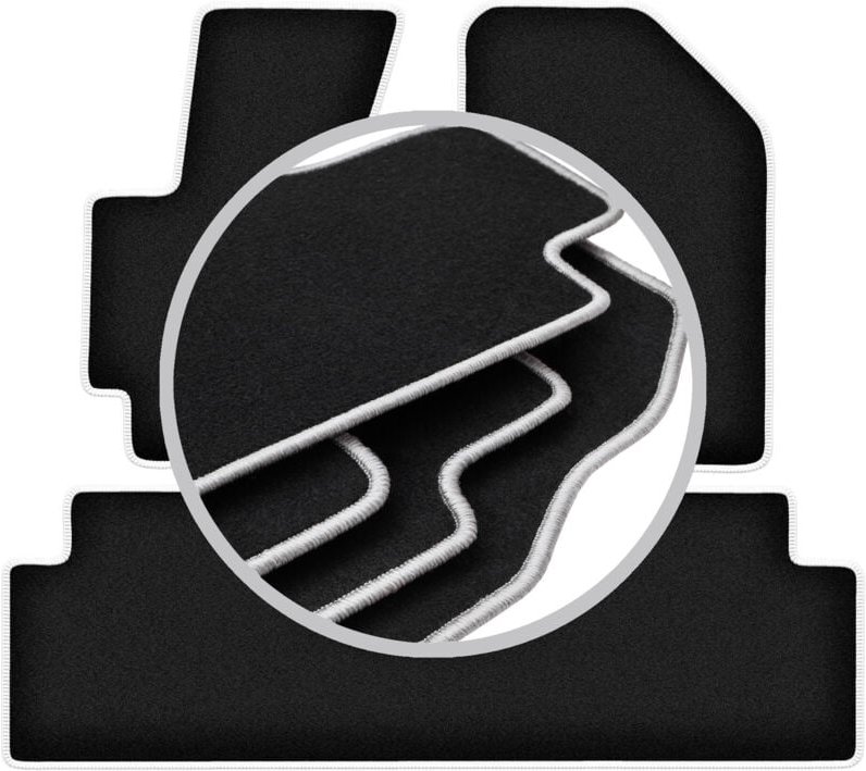 CARLUX-SILVER Autofußmatten für: Kia Soul II Minivan (2013-)