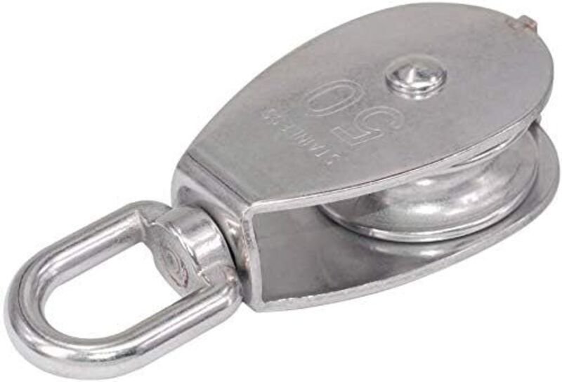 Seilrolle, 304 Edelstahlrolle, Edelstahlrolle, Silber/50 mm