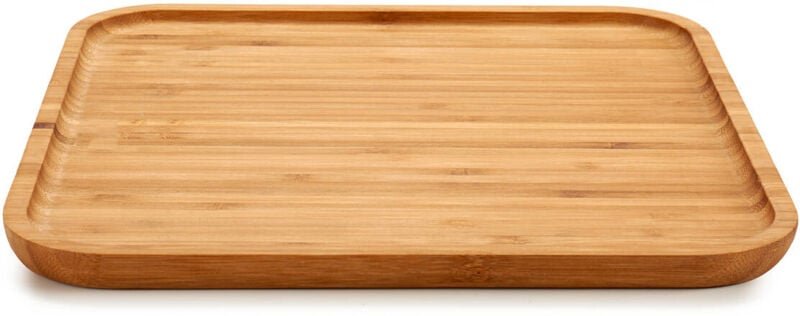 Servierbrett für Snacks, quadratisch, aus Bambus