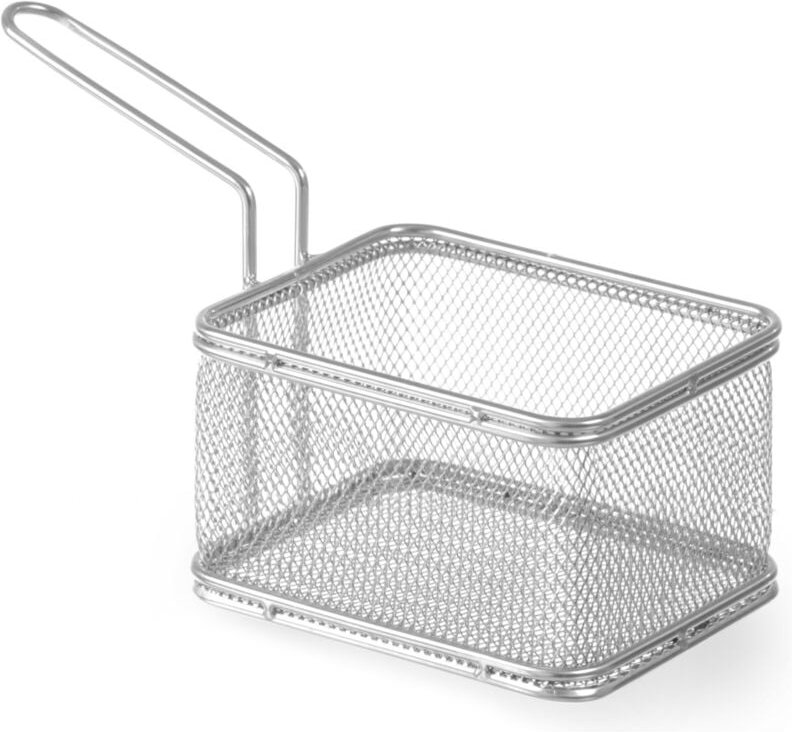 Miniaturkorb für frittierte Snacks, Edelstahl, 125x100x85mm - Hendi 426432