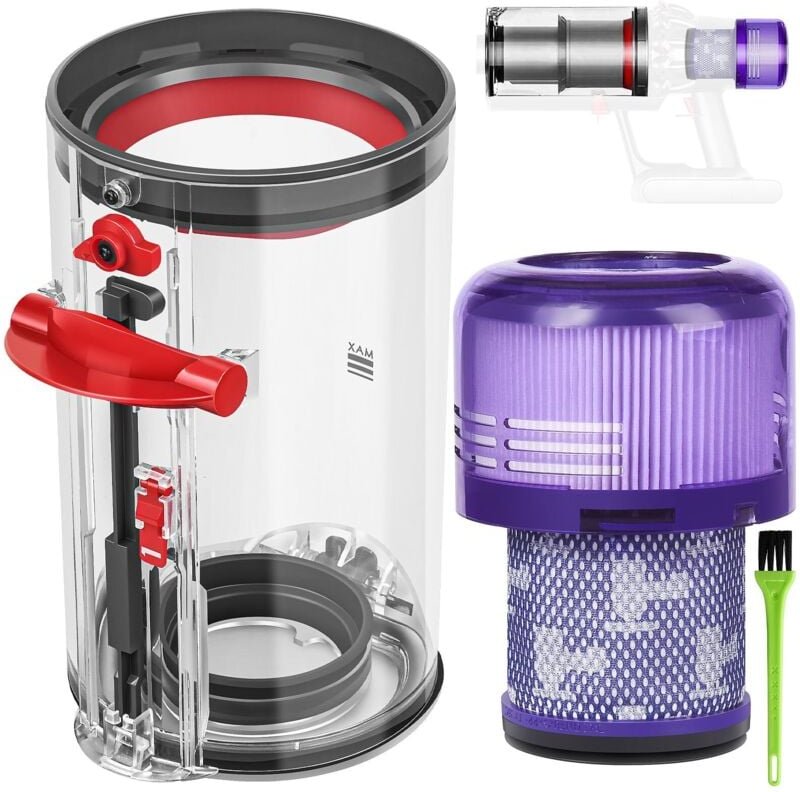 Staubbehälter-Sammelbehälter für Dyson V11 V15 SV14 SV17 Filter Staubbehälter-Tank Ersatzteile Zubehör Filterbehälter Er...