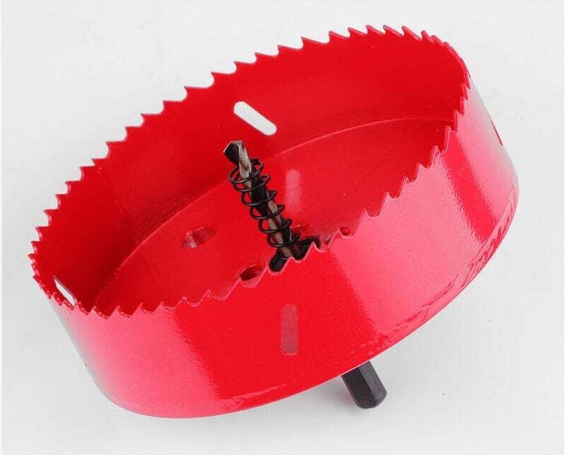 Universal-Lochsäge 100mm, HSS-Bi-Metall-Lochschneider, professionelles Zubehör für Aluminium, Holz, Gusseisen, Messing, ...