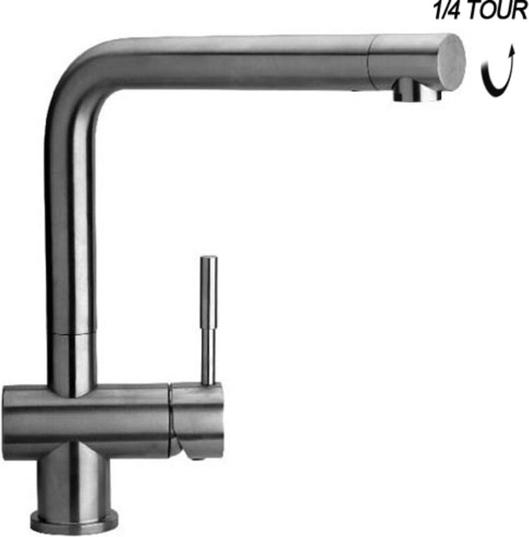 Küchenarmatur hoch Edelstahl