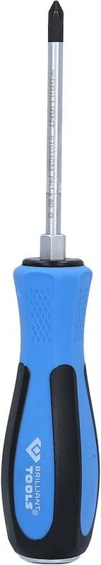 Brilliant Tools - Schraubendreher Kreuzschlitz mit Schlagkappe, PH1 x 80 mm