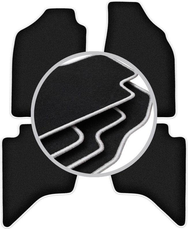 CARLUX-SILVER Autofußmatten für: Mazda BT-50 Pickup (2007-2012)