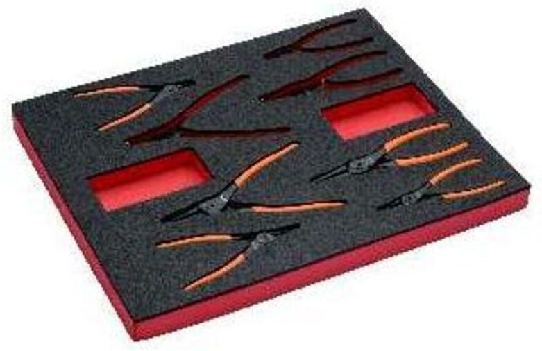 Bahco Fit&Go 2/3 Schaumstoffeinlage Sicherungsringzangen-Satz - 8-tlg.