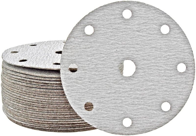 Thumbnail - Shark Klett-Schleifscheiben, 150 mm, 9-Loch, f. Exzenterschleifer, Normalkorund (50 Stk.) K80 - Miotools