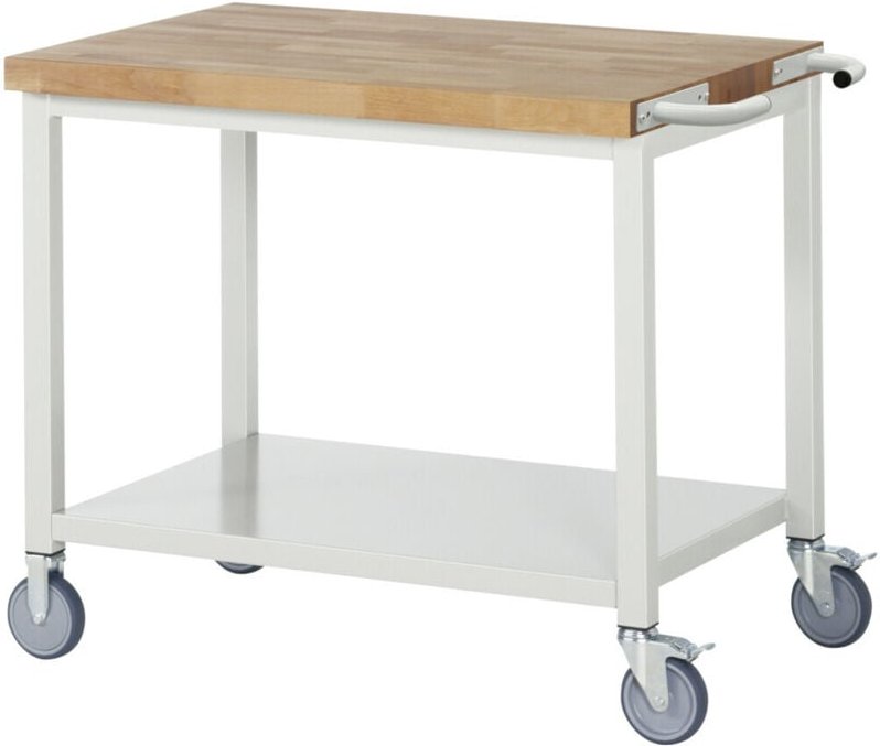Fahrbare Werkbank mit Querstrebe BxTxH 1000x700x880-1080mm - RAU