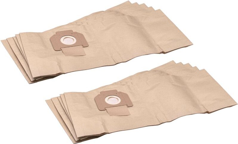 10x Staubsaugerbeutel kompatibel mit Hecht 8314 n&t, 8314 z Staubsauger - Papier, 66cm x 27,8cm braun - Vhbw