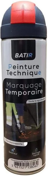 Markierungsspray, 500ml, fluoreszierend rot