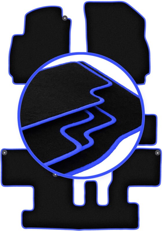 CARLUX-BLUE Autofußmatten für: Chevrolet Orlando I Minivan (2010-2018)