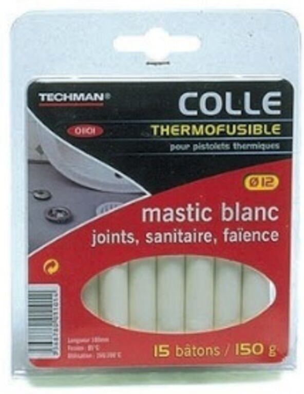 15 Klebestifte für Sanitärfugen (12 x 100 mm) Techman