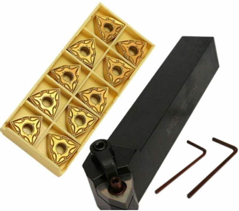 Thumbnail - Zubehör für Metalldrehmaschinen, 20-mm-Drehwerkzeughalter für WNMG080404-Drehwerkzeughalter-Kit MWLNR2020K08 + 10 Stück ...