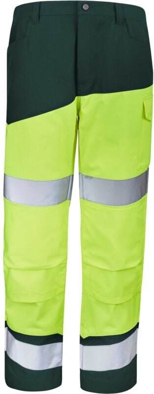 Hose mit Knie-Taschen, Neon-Sicherheitsfarbe XP, Neon-Gelb/Grün, US S - FR(40-42)