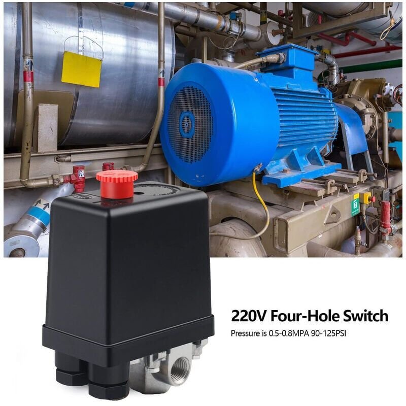 Luftkompressor-Druckschaltventil, 220 v, automatischer Druckschalter, Luftkompressor-Kompressor-Schalter, Steuerventil z...