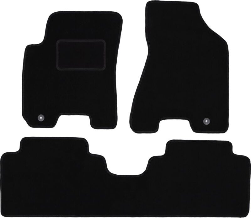 Schwarze Veloursmatten für: Kia Sportage II SUV (2004-2010)