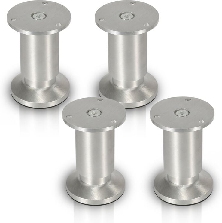 Thumbnail - 4er Set Möbelfüße Tischbeine Sockelfuß Tischfuß Möbel Aluminiumlegierung Höhe:100 mm - Swanew