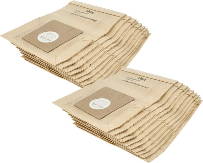 Thumbnail - 20x Staubbeutel kompatibel mit Bosch bbs 6000 - 6309 Aktiva, 6000 - 6309 Activa Staubsauger - 24,5cm x 18cm Sandfarben -...