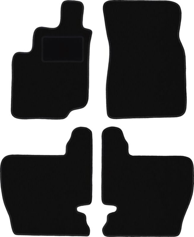 Schwarze Veloursmatten für: Daewoo Musso SUV (1993-2005)