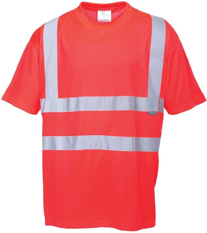 Hi-Vis T-Shirt Rot L