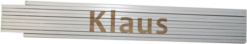 Zollstock Klaus 2 m weiß Zollstock