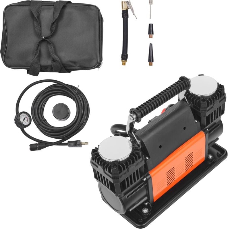 Mophorn 10,6 CFM Hochleistungs-Luftkompressor, 30 s schnelles Aufpumpen Tragbarer Reifenfüller mit zwei Zylindern, 12 V ...