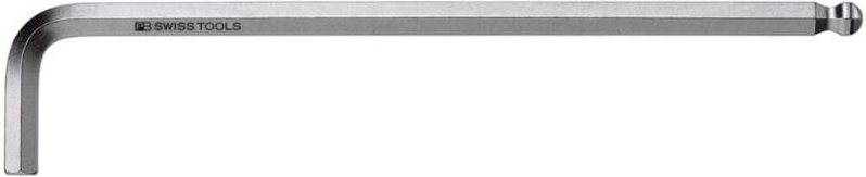 Pb Swiss Tools - 6-kant-Winkelschraubendreher, lang verchromt 1/16 Zoll