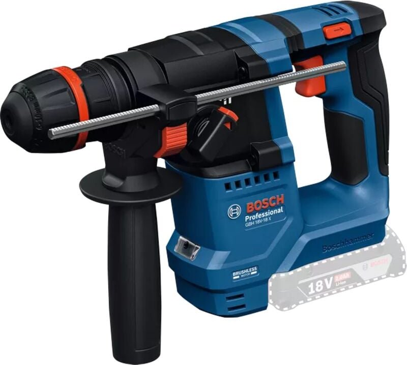 Professional Akku-Bohrhammer mit onechuck gbh 18V-18 x, incl. Tiefenanschlag, Karton - Bosch