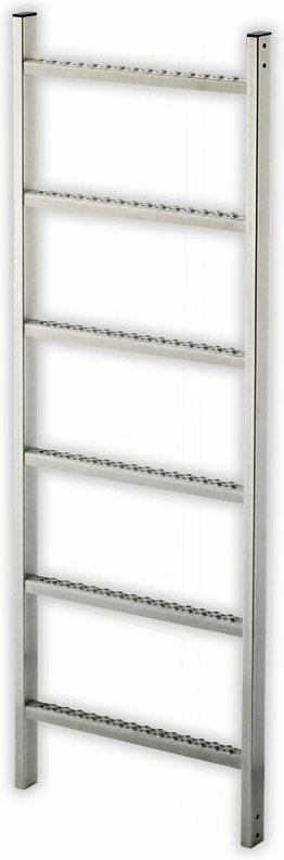 Hailo Schachtleiter 400mm lichte Weite Stahl verzinkt 1.0037 / ASTM A36 mit 5 Sprossen 1,40m