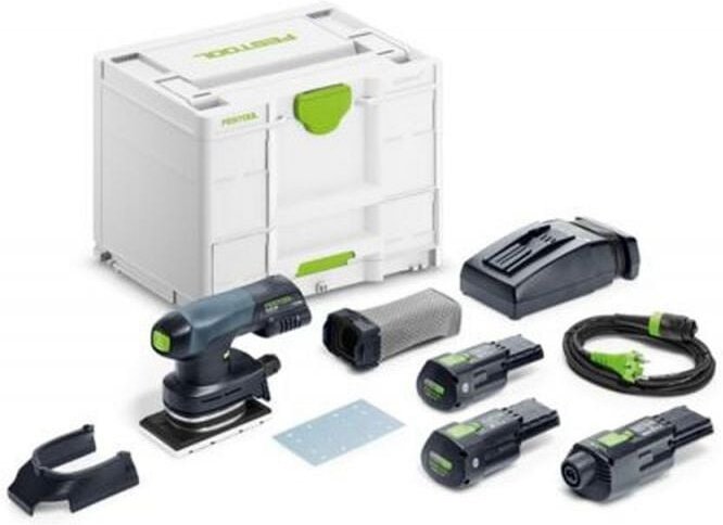 Akku-Rutscher rtsc 400 3,0 I-Set, incl. 2x Akku 3 Ah, Schnellladegerät, Zubehör, Systainer - Festool