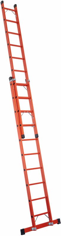 Iller Vollkunststoff Schiebeleiter 2x12 Sprossen