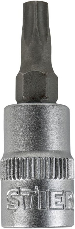 Torx-Bit-Steckschlüsseleinsatz 1/4'', tx 15, Schraubendreher-Einsatz, Bit-Einsatz, Stecknuss - Stier