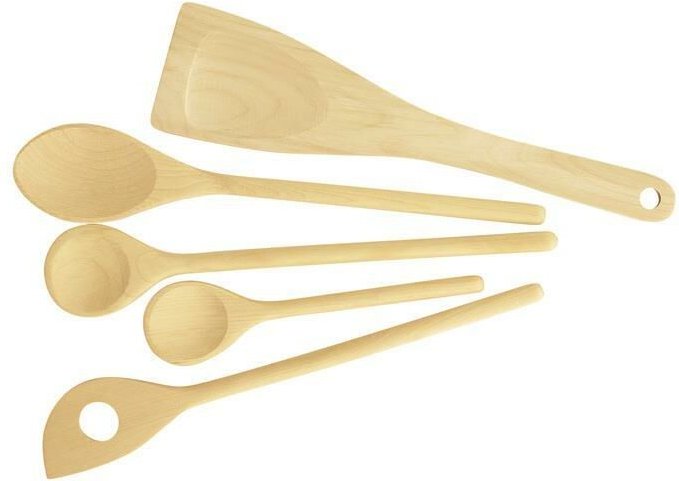 Set 5 Stück Löffel und Schaufel Woody