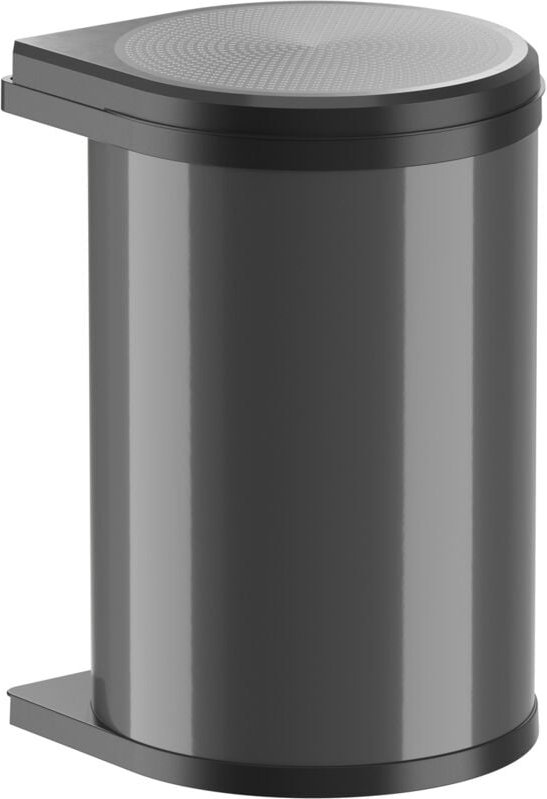 Einbaumülleimer Abfallsammler Mülleimer as Mono Volumen 20L schwenkbar Dunkelgrau / Schwarz - Hailo
