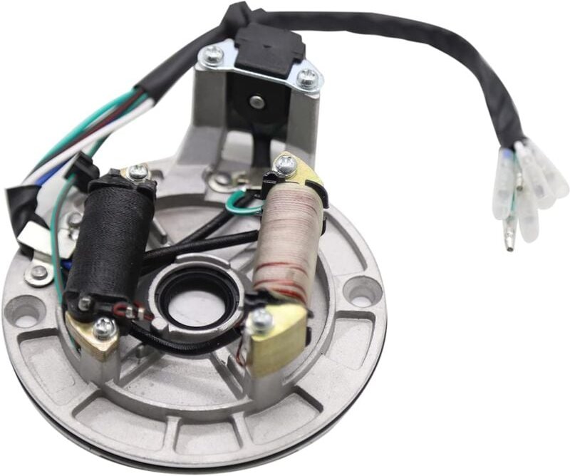 Aougo - 2-Spulen-Magneto-Stator Ersatz für 50 cc 70 cc 90 cc 110 cc 125 cc Kickstarter atv Dirt Bike und Go Kart