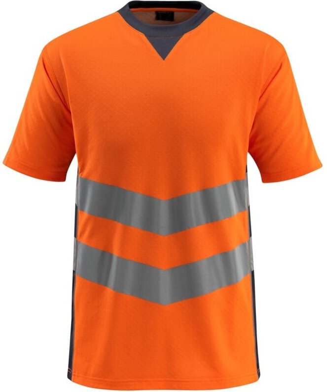 Warnschutz T-Shirt sandwell safe supreme 50127 Gr. 4XL warnorange/schwarzblau - Mascot