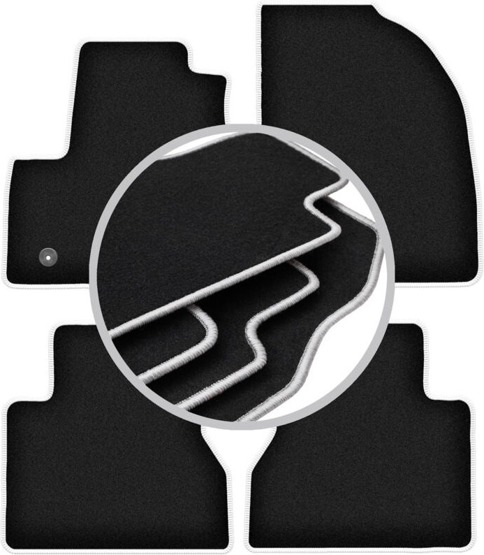 CARLUX-SILVER Autofußmatten für: Ford Tourneo Connect Kombivan (2013-2017)