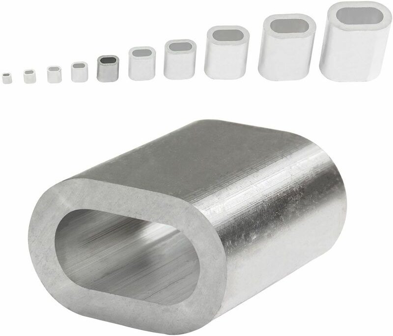 Dema - Aluminium Pressklemmen 4 mm (100 Stück) Aluminium Pressklemmen Pressklemme