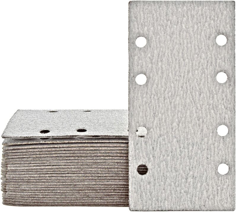 Shark Klett-Schleifblätter, 186 x 93 mm, 8-Loch, f. Schwingschleifer, Normalkorund (50 Stk.) K80 - Miotools