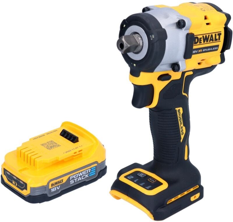 DeWalt DCF 922 N Akku Schlagschrauber 18 V 406 Nm 1/2" Brushless + 1x Powerstack Akku 1,7 Ah - ohne Ladegerät