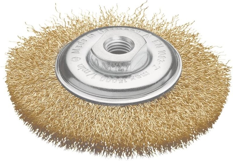 Konische Bürste gewellter Messingdraht 422767 Leßmann