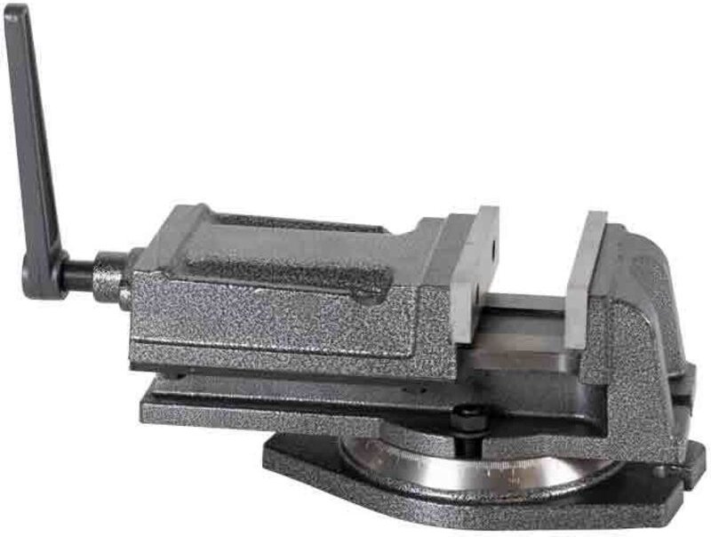 Schraubstock fur Werkzeugmaschinen mit 125 mm Drehtisch Holzmann i125